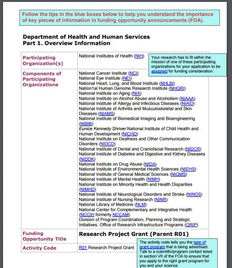 Funding Opportunity Announcements Explained NIH Extramural Nexus