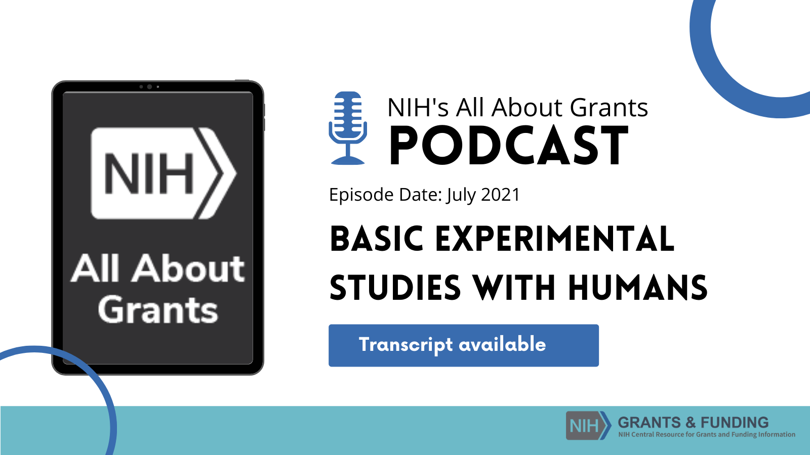 All About Grants Podcast – Basic Experimental Studies With Humans (BESH ...