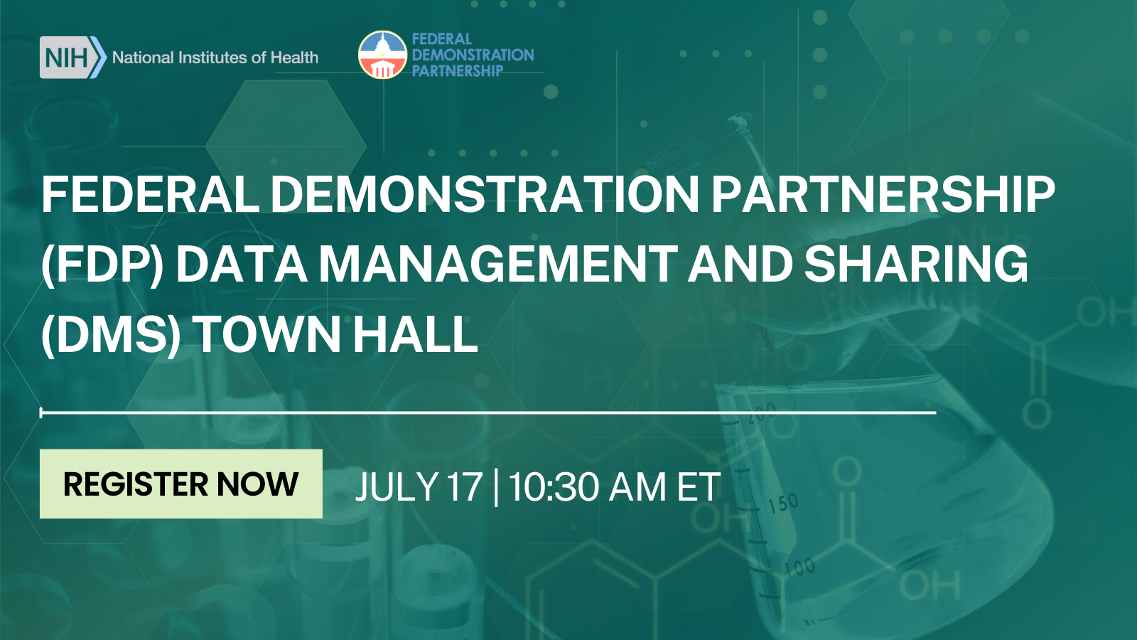 You’re Invited Town Hall on Federal Demonstration Partnership NIH Data